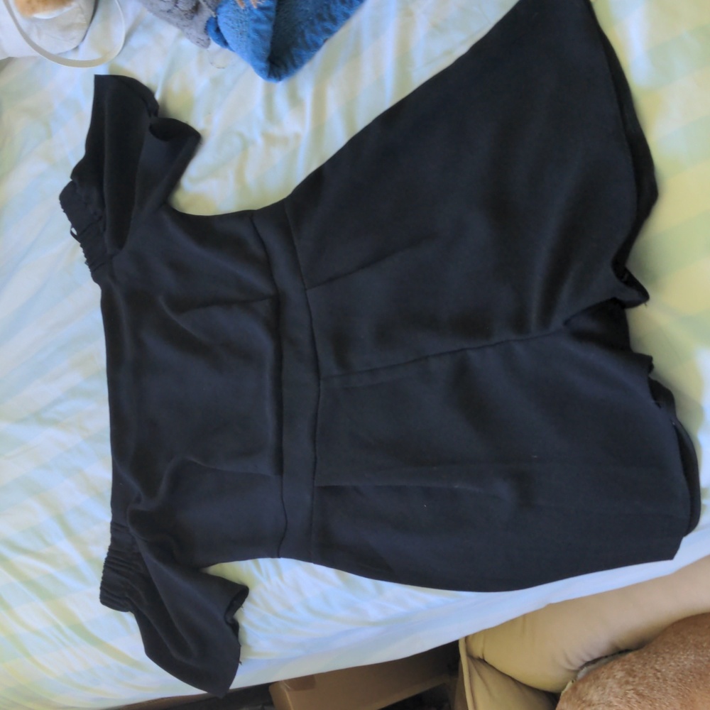 Black Off Shoulder Romper